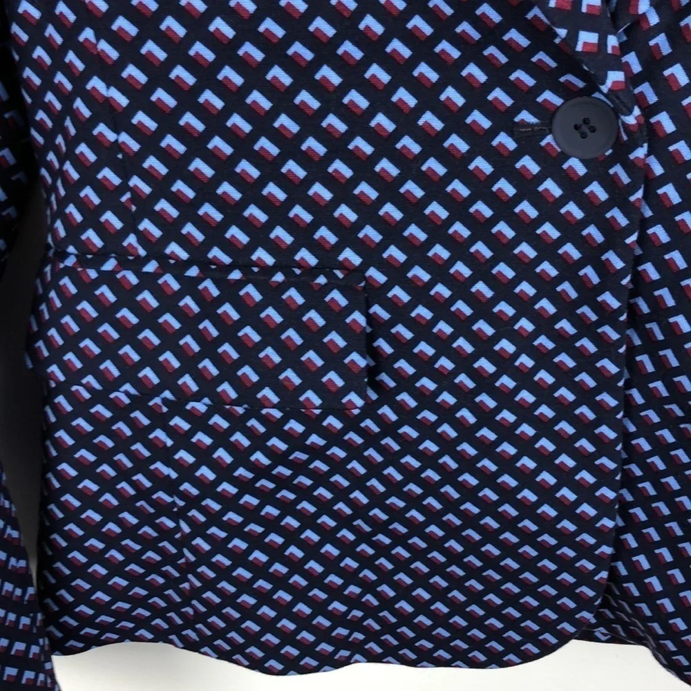 NEW Tory Burch x Tory Sport Printed Convertible Tech Pointe Geometric Blazer